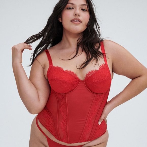 NWT Victoria’s Secret’s XXL Lipstick Fabulous by Victoria Secret Corset Top